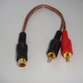 RCK-06M, OD:3.2*6.4mm, Audio-Video Cable ，Y-Cord， 鍍金端子線